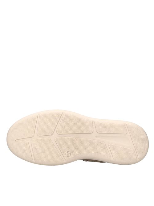 Sneakers in pelle ANDIAFORA | LEA NABUK STONEBEIGE-PLATINO